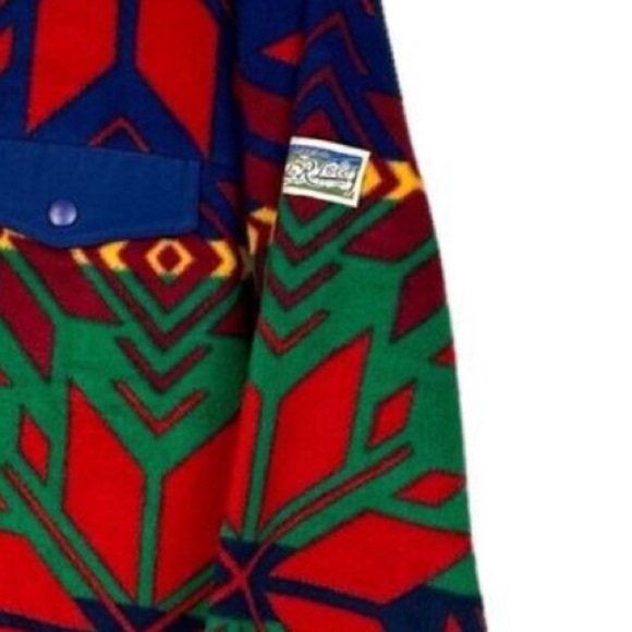 New Polo Ralph Lauren Sun Valley Geometric-Print Fleece Pullover - Picture 3 of 8